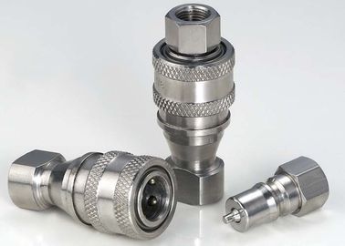 Stainless Steel Hydraulic Quick Connect Couplings Female Thread KZF ISO7241-B